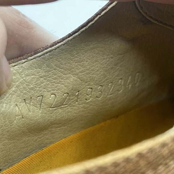 Velez Oxford Shoes Mens 8 Brown/Yellow Leather Wingtip Lace Up Colombian Made - Picture 14 of 15